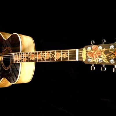Blueberry Handmade Acoustic Guitar Grand Concert with Balinese Rosewood and Balinese Koa image 2