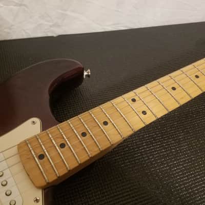 Fender Standard Stratocaster HSS 2006 60th Anniversary Midnight Wine Red Humbucker Maple Neck MIM image 5
