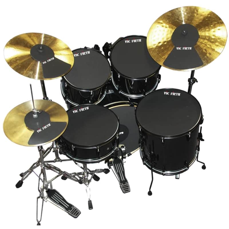 Vic Firth MUTEPP6 Drum Mute Pack w/ 10”, 12”, 14”, 16", 22", Hi-Hat & Cymbal (2) image 1