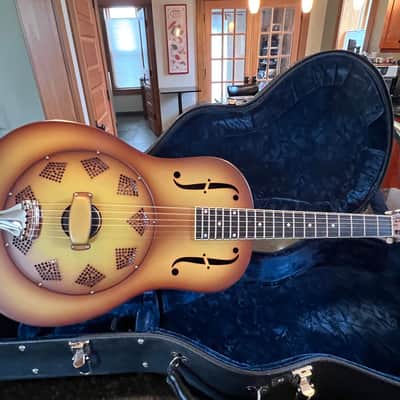 National Reso-Phonic Triolian 2021 - Walnut Burst - Steel image 2