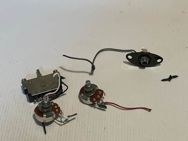 2000's Ibanez RG7321 RG Series Guitar Factory Electronics Wiring, Volume Tone Pot Jack image 1