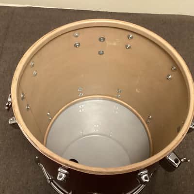 Slingerland 16x16 Floor Tom 1960s - Red Sparkle - COB hoops image 6