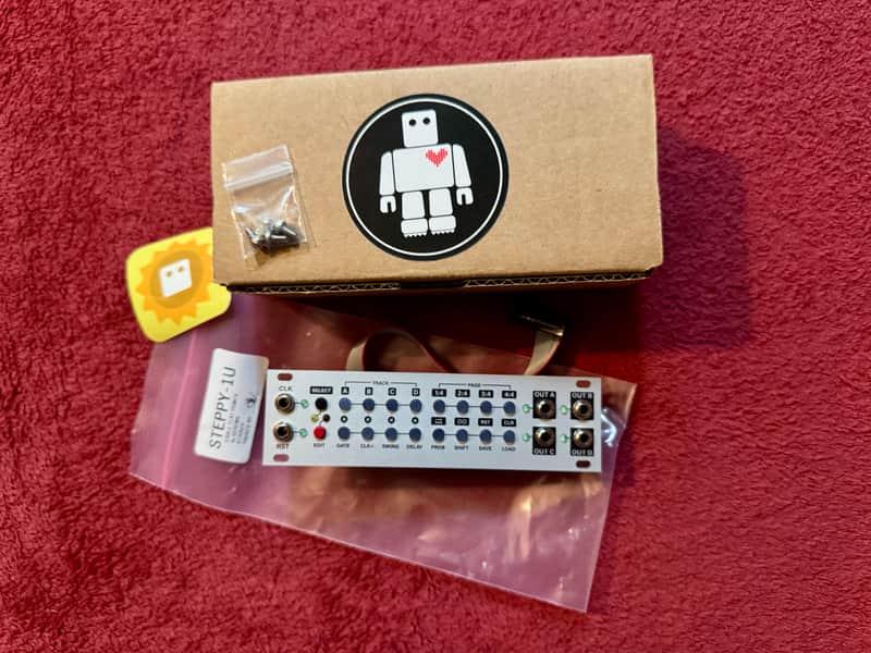 Intellijel Steppy 1U 4-Track 64-Step Step Sequencer Eurorack Synth Module 2018 - Present - White image 1