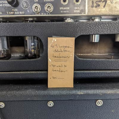 1969 Fender Bassman Head with 2x15 Cabinet image 7