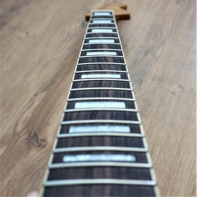 Jazzmaster Rosewood and Roasted Flame Maple Guitar Neck Gloss 21 Fret Jumbo with Pearl Inlays image 10