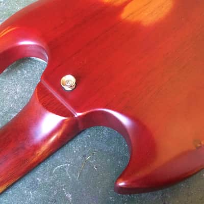 Vintage Icon V6 SG Junior Electric Guitar Roadworn image 16
