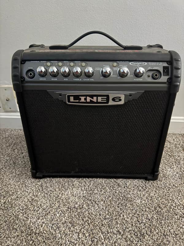 Line 6 Spider III 15 15-Watt 1x8" Digital Modeling Guitar Practice Amp 2006 - 2009 - Black image 1