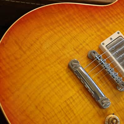 2003 Gibson Custom Shop R9 1959 Reissue Historic Reissue Electric Guitar Washed Cherry Burst + COA OHSC image 4