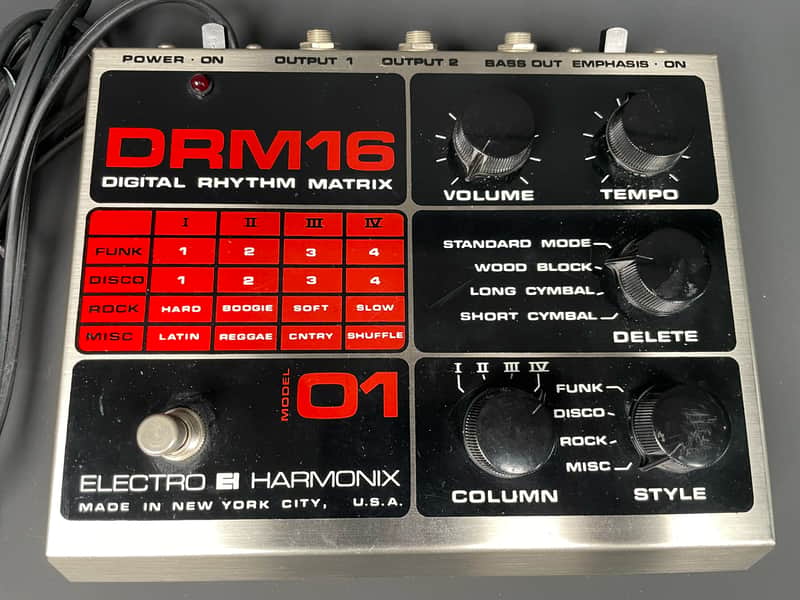 Vintage Electro-Harmonix DRM16 Digital Rhythm Matrix Drum Machine Model 01 USA Rare image 1