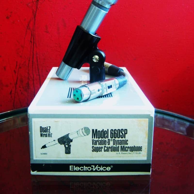 1960s Electro-Voice 660 Supercardioid Dynamic Microphone Chrome