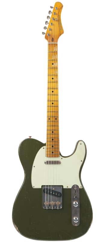 Kauffmann ’56 T Olive Drab Paulownia Maple Neck Medium Relic image 1