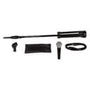 Shure SM58 Dynamic Handheld Microphone, Stage Performance Kit with Stand and Cable