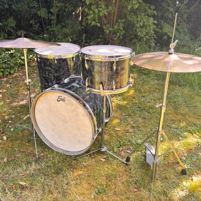 Ajax, Stratford & Besson drum kit Boosey & Hawkes 1960 - Black diamond pearl image 16