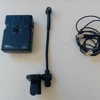 AKG 519 ML clip-on microphone + AKG B29L battery power supply image 1