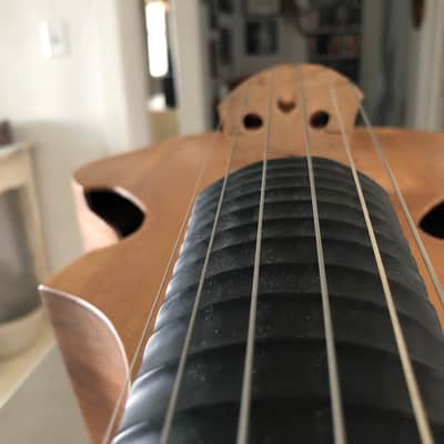TogaMan Guitars Bistro Model 2011 Natural Finish Bowed Guitar image 10