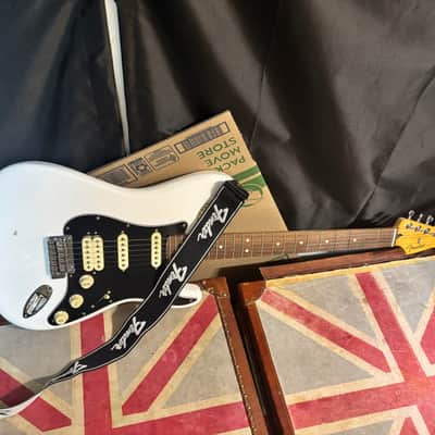 Fender Player II Stratocaster HSS 70th Anniversary Upgraded Polar White Electric Guitar image 1