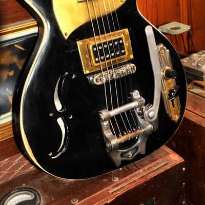 Postal Delta Zephyr 2013 Handmade Black Gibson Pickups Bigsby image 2