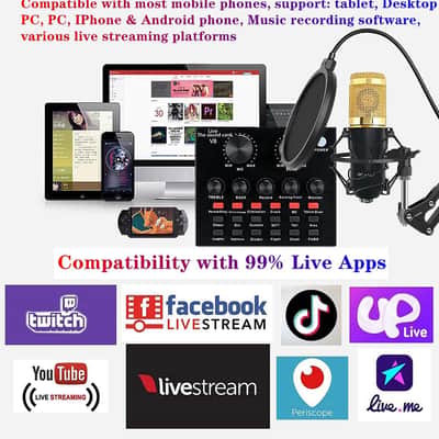 Podcast Microphone Equipment Bundle – Condenser Microphone, Audio Interface & Live Sound Card for Recording and Streaming image 6