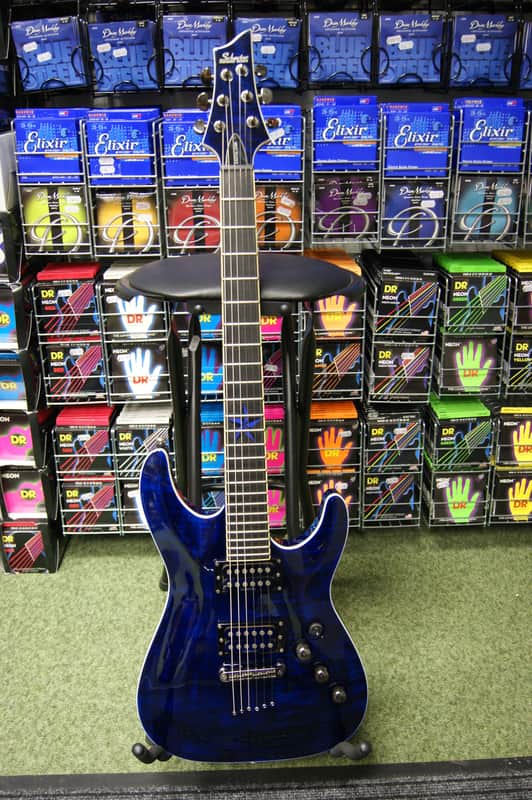 ギター SCHECTER / Diamond Series Exotic Star Schecter Guitar Research C-1 Exotic Star Electric Guitar Snow
