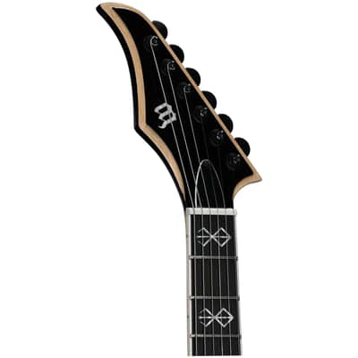 Wylde Audio Berzerker Raw Top Electric Guitar, Blood Skulls image 7