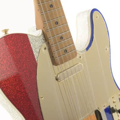 Fender Buck Owens Telecaster 2024 Red, Silver & Blue Sparkle 3473gr image 8