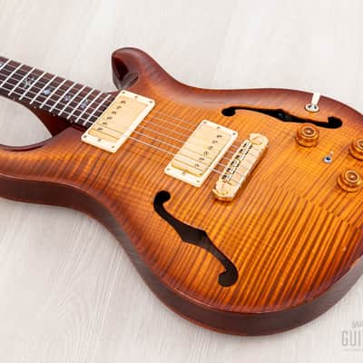 2004 Paul Reed Smith Hollowbody II Piezo Artist Package Violin Amber Burst w/ Case, Tags image 10