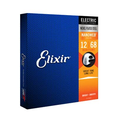 Elixir E-Guitar Strings 12-68 12302 Nanoweb - Electric Guitar Strings image 1