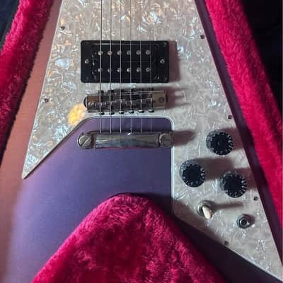 2023 Epiphone Kirk Hammett '79 Flying V - Purple Metallic image 2