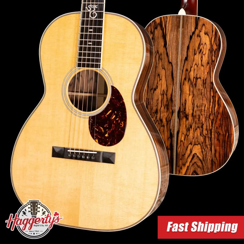 Santa Cruz 00 Acoustic Guitar - Sitka Spruce/Ebony with Hardshell Case image 1