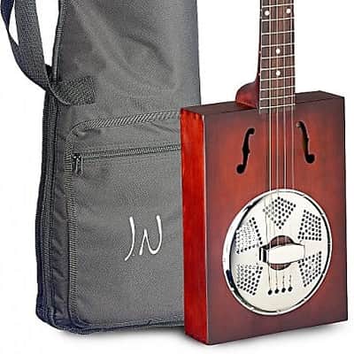 James Neligan CASK-PUNCHEON Spruce Top 4-String Acoustic Resonator Cigar Box Guitar w/Gig Bag image 3