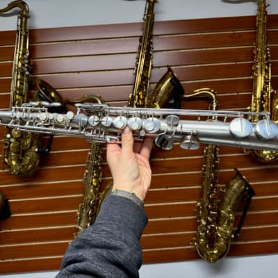 Selmer Model 26 Silver Soprano Saxophone FULL OVERHAUL PAD JOB! image 7