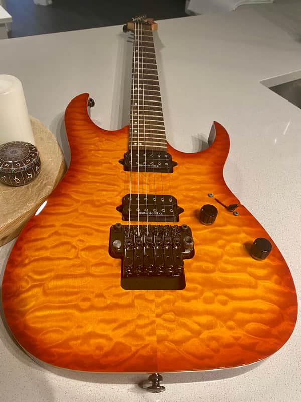 Ibanez RG2720QZ-CS Prestige 2013 - Cherry Sunburst image 1