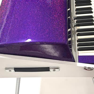 Rhodes Mark I Stage 73-Key Electric Piano, Refurbished in custom purple sparkle image 8