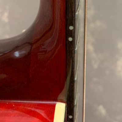 1997 Epiphone PR7E/HS Cherry Sunburst Acoustic-Electric Guitar image 5