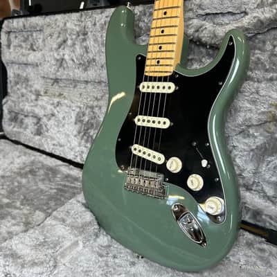 Fender American Professional Stratocaster Antique Olive 2017 Electric Guitar image 15