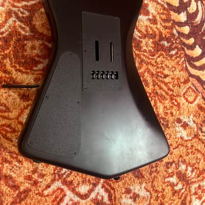 2017 Ernie Ball Music Man USA Annie Clarke St. Vincent Signature - Stealth Black, Ebony Fretboard, 3 DiMarzio Mini Humbucker, Tremolo, Stainless Steel Frets, OHSC image 9