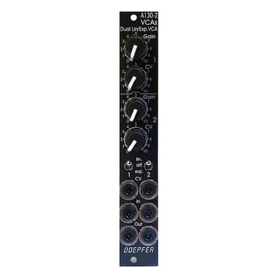 Doepfer A-130-2V Dual VCA Eurorack Module (Slim) - Vintage Black image 3