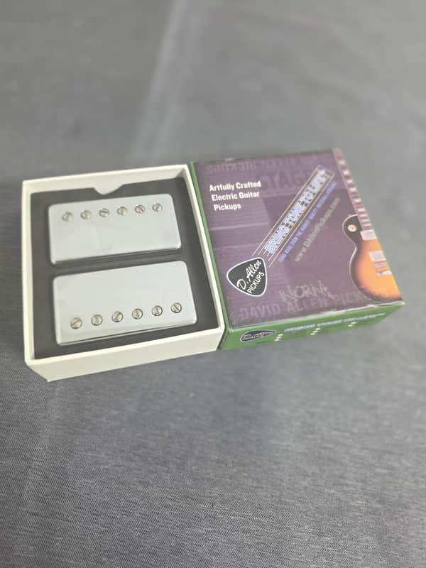 David Allen Pickups HellCat Humbucker Pickup Set - Nickel Covers image 1