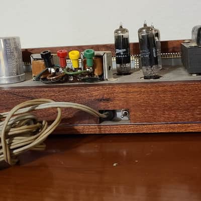 Fully Restored Zenith Single Ended 6AQ5 Power Amp With Custom Reclaimed Mesquite Wood Case And Metal Grill! image 11