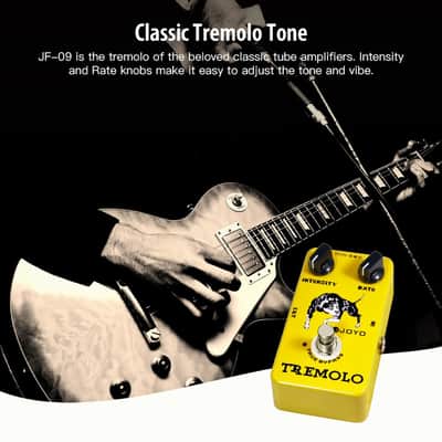 Joyo JF-09 Tremolo Guitar Pedal, Optical Photoelectric Circuit for Classic Tube Amp-Style Tremolo, True Bypass image 2