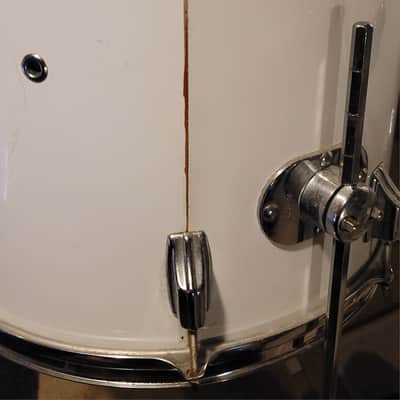 1974 ROGERS 9/72 FULLERTON SWIV-O-MATIC 5 PIECE KIT WHITE image 3