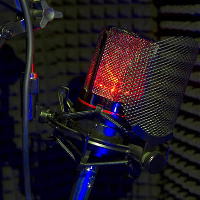 MXL 990 Condenser Microphone for Podcasting, Singing, Home Studio Recording, Gaming & Streaming | Red LED Lights | XLR | Large Diaphragm (Blaze) image 8