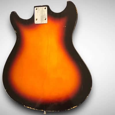 Vintage No-name (Teisco-ish) body, pickguard, and pickup. image 7