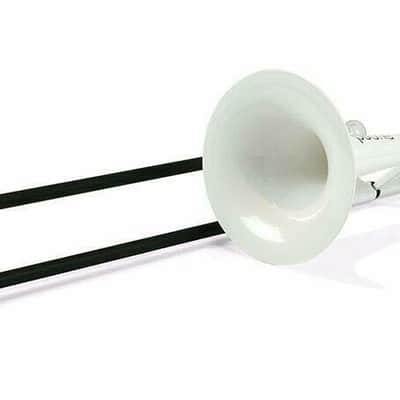 pInstruments pBone PBONE1W Trombone,  Lightweight Versatile Durable ABS, White image 6