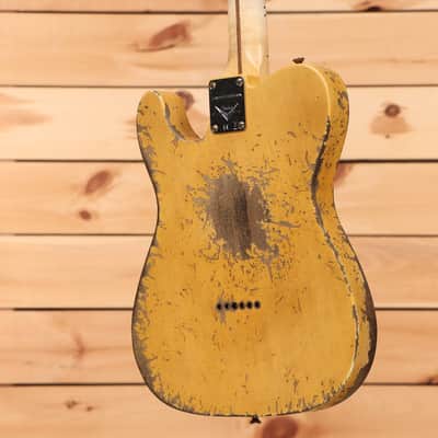 Fender Custom Shop Limited 1950s C-Wah Pine Esquire Super Heavy Relic - Aged Nocaster Blonde - R131443 - PLEK'd image 8