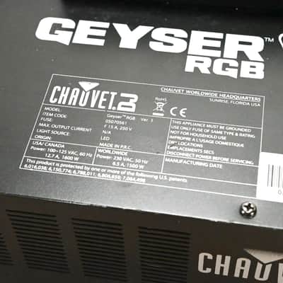 Chauvet Geyser RGB Ver 3 LED Lighting Effect and Fog Machine CG014C4 image 5