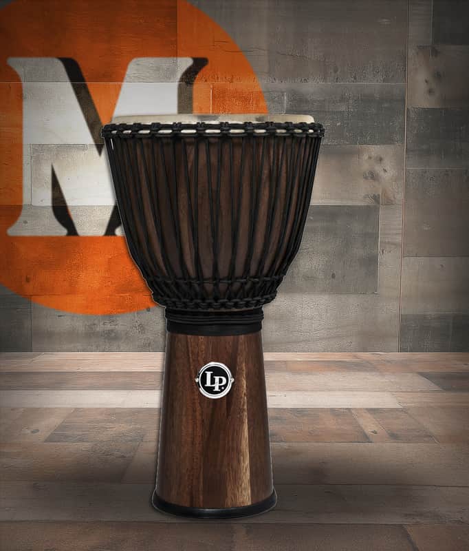 Latin Percussion LP 12 1/2" Rope Tuned Djembe - Siam Walnut (LP799-SW) image 1