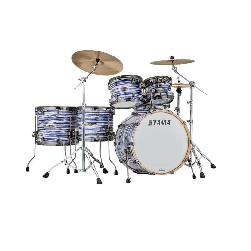 Tama WBR52LBNS-BWO Starclassic Walnut/Birch Blue and White Oyster - Drum Shell Set image 1