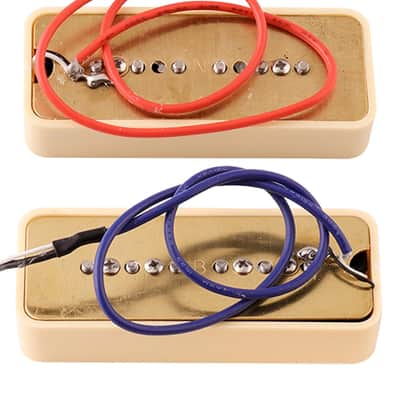 P90 Soapbar Pickup Bridge And Neck Single Coil Pickups Set For Electric Guitar Parts Replacement Cream. image 3