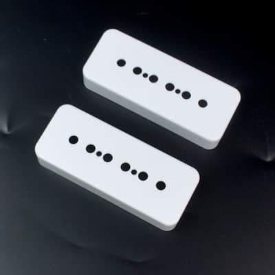 A Pair of P-90 p90 Soap-bar Pickup Replacement Covers 50mm&52mm ,White